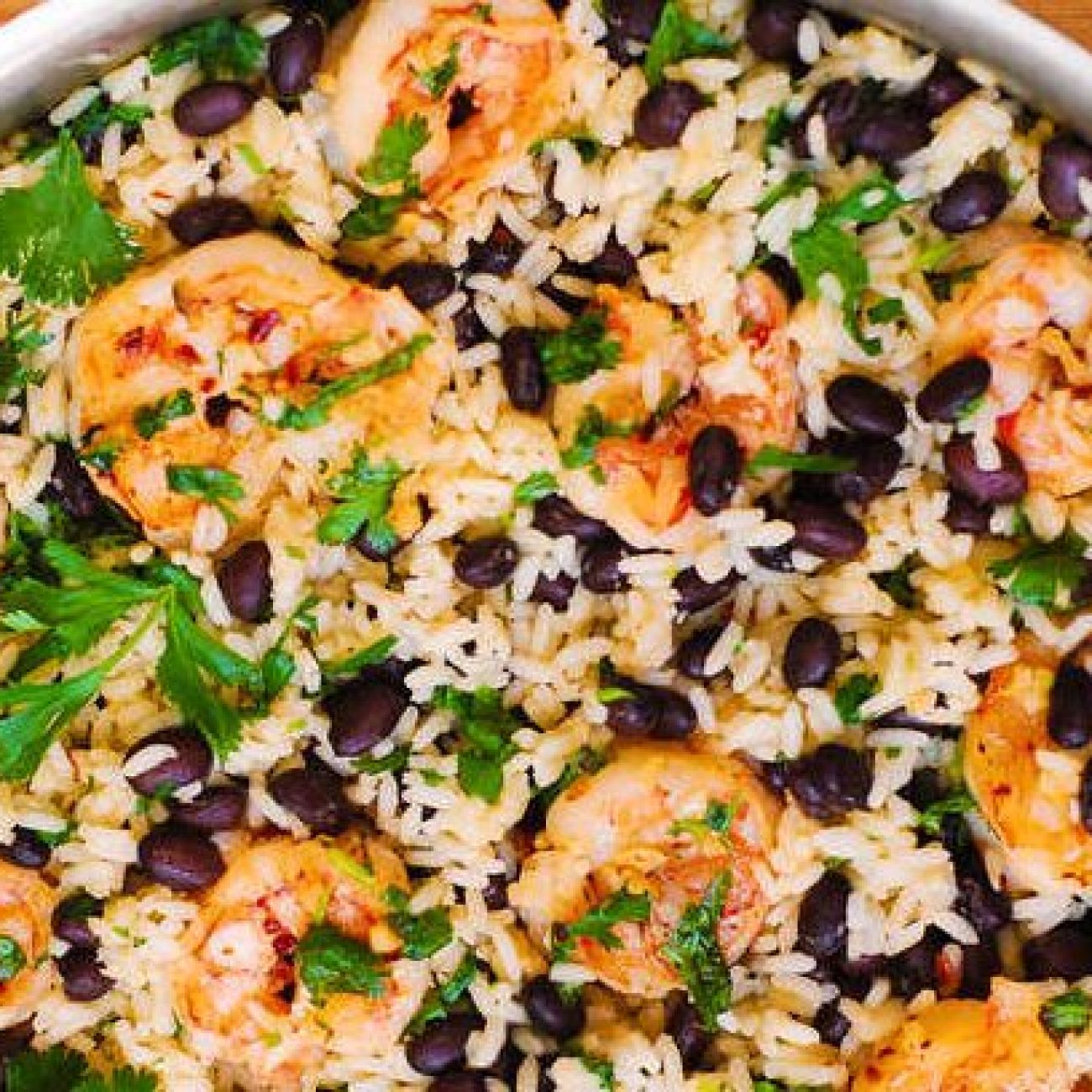 Ragooey Shrimp And Black Bean Tortilla