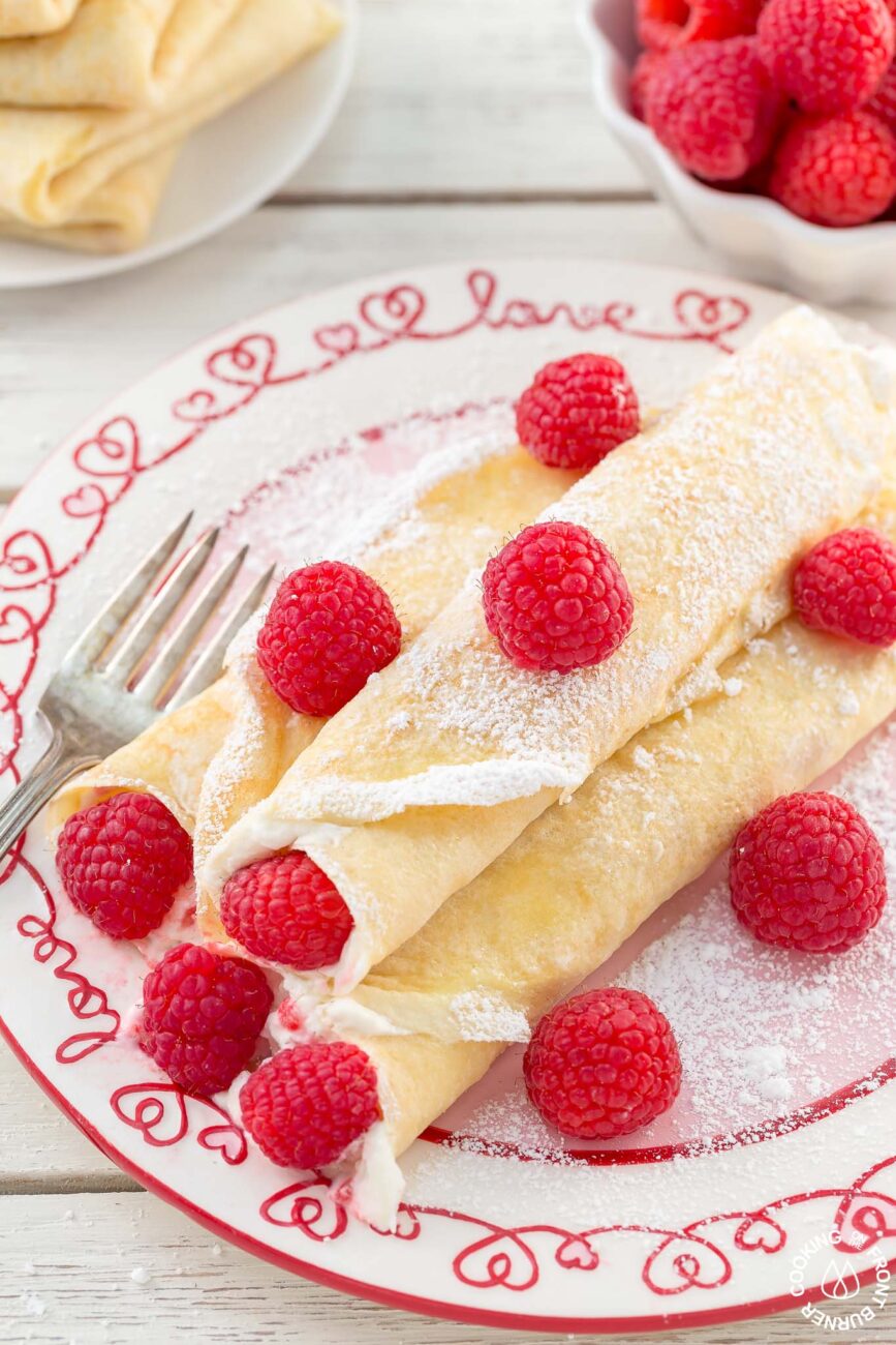 Raspberry Blackberry Crepe Filling