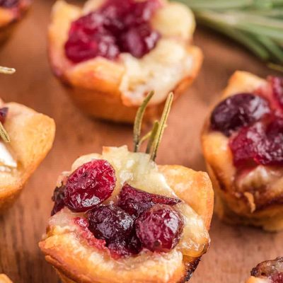 Raspberry Brie Bites