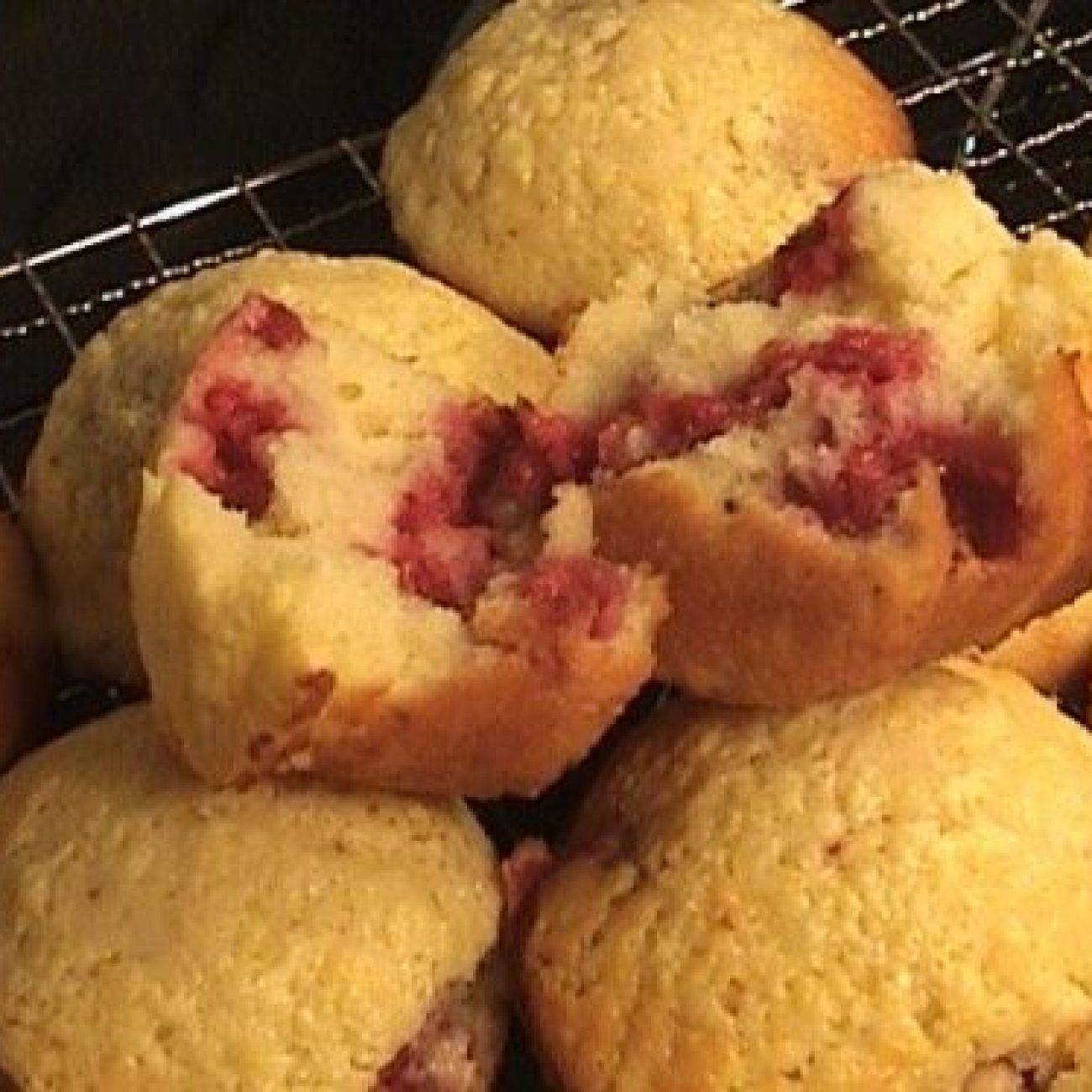 Raspberry- Cream Cheese Muffins