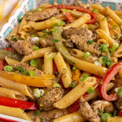 Rasta Pasta In A Boat With A Cilantro Cream