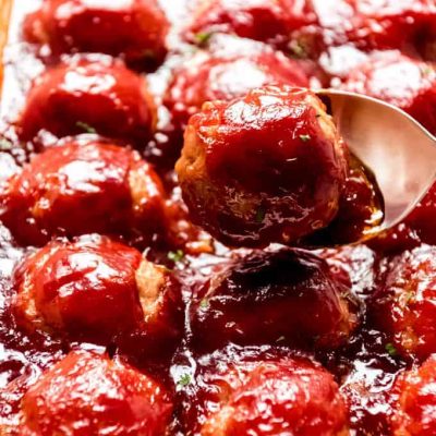 Red Currant- Glazed Ham Meatballs