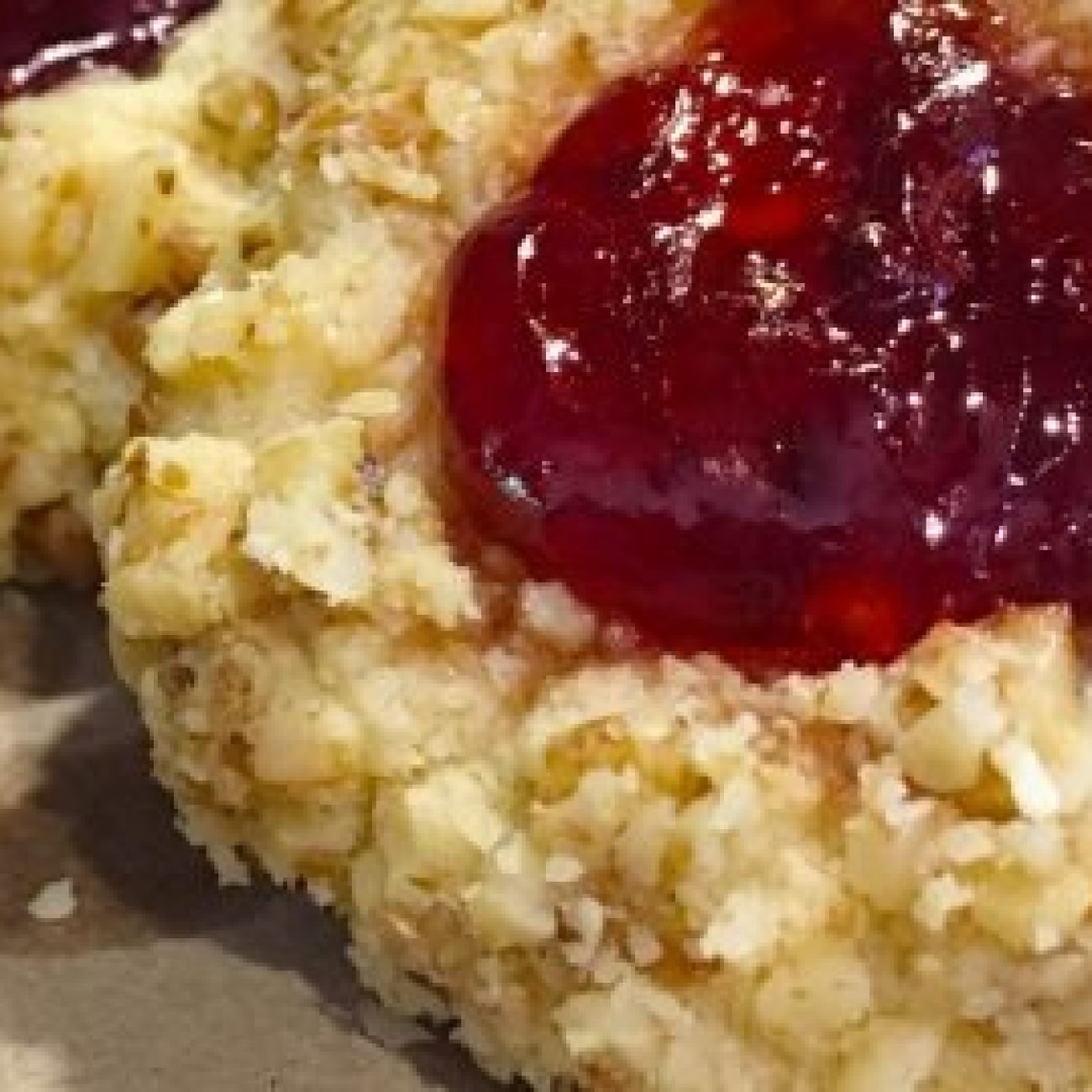 Red Currant Jelly Thumbprint Cookies