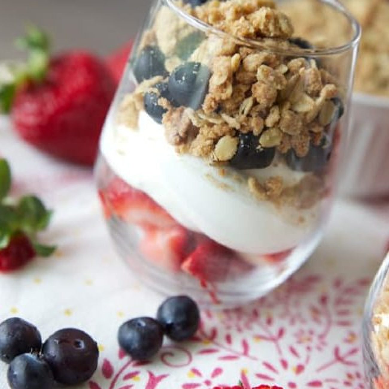 Red, White And Blue Parfait