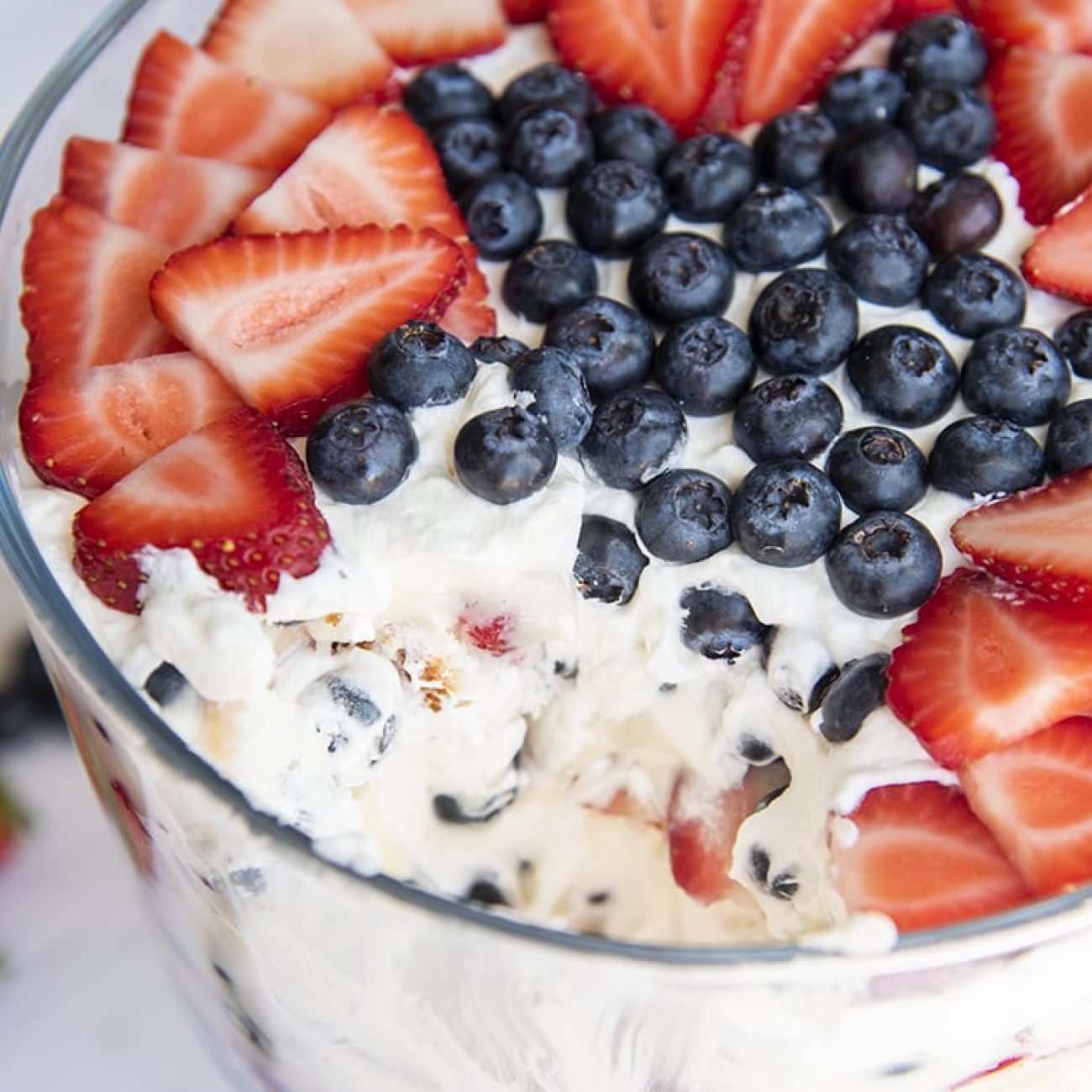 Red White And Blue Trifle