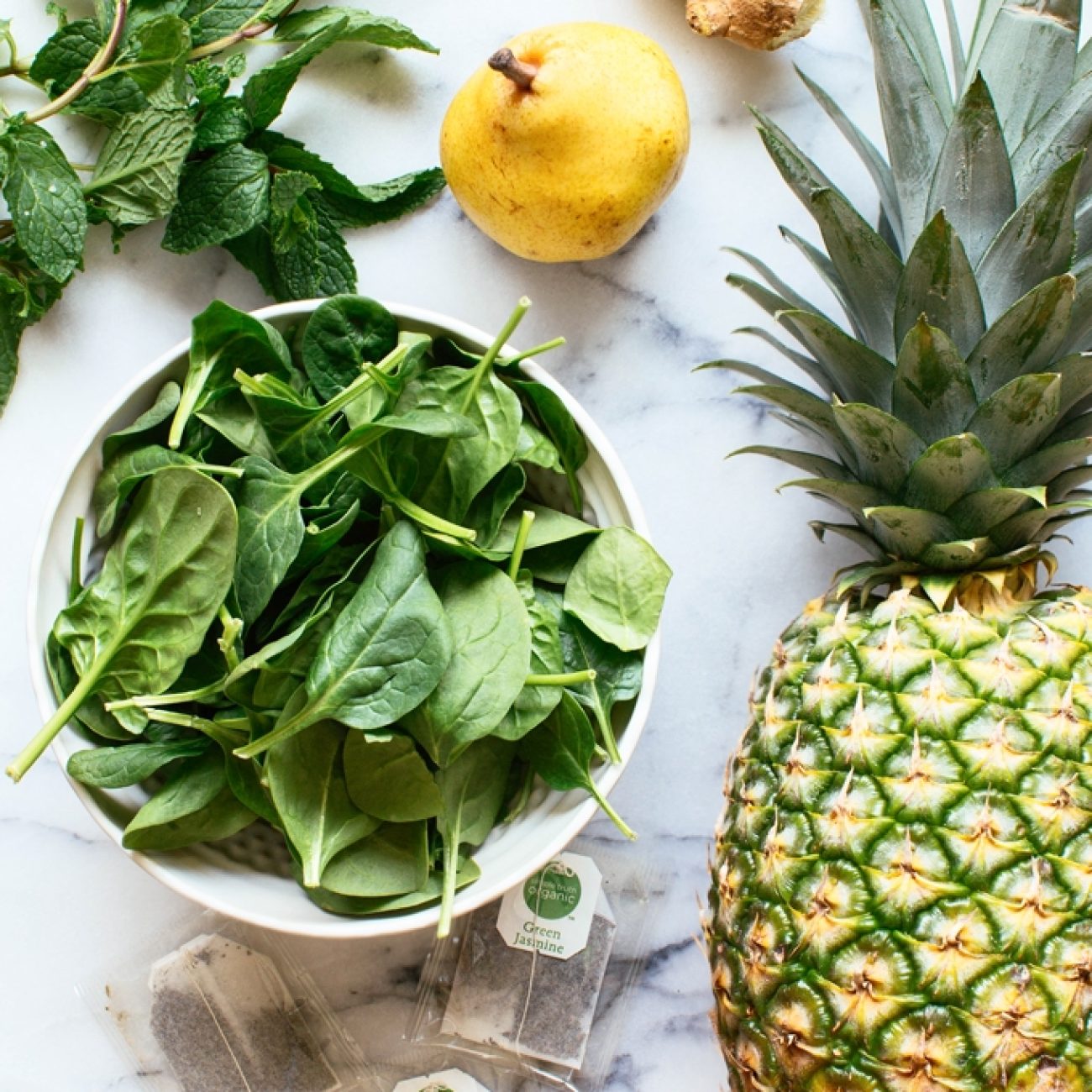 Refreshing Mint and Green Tea Shake with a Hint of St-Germain