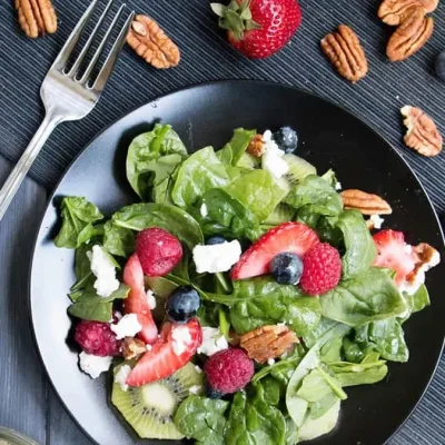 Refreshing Strawberry-Kiwi Spinach Salad Recipe