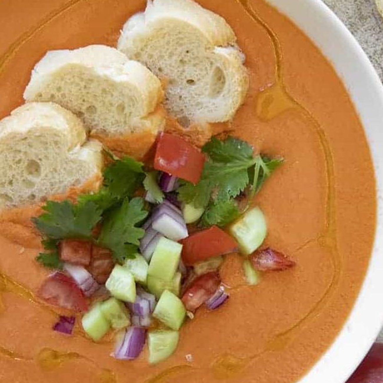 Refreshing Summer Gazpacho Recipe with a Hint of Garlic and Cumin