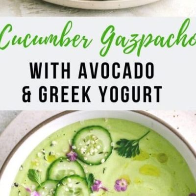 Refreshing Summer Gazpacho With Yogurt Twist