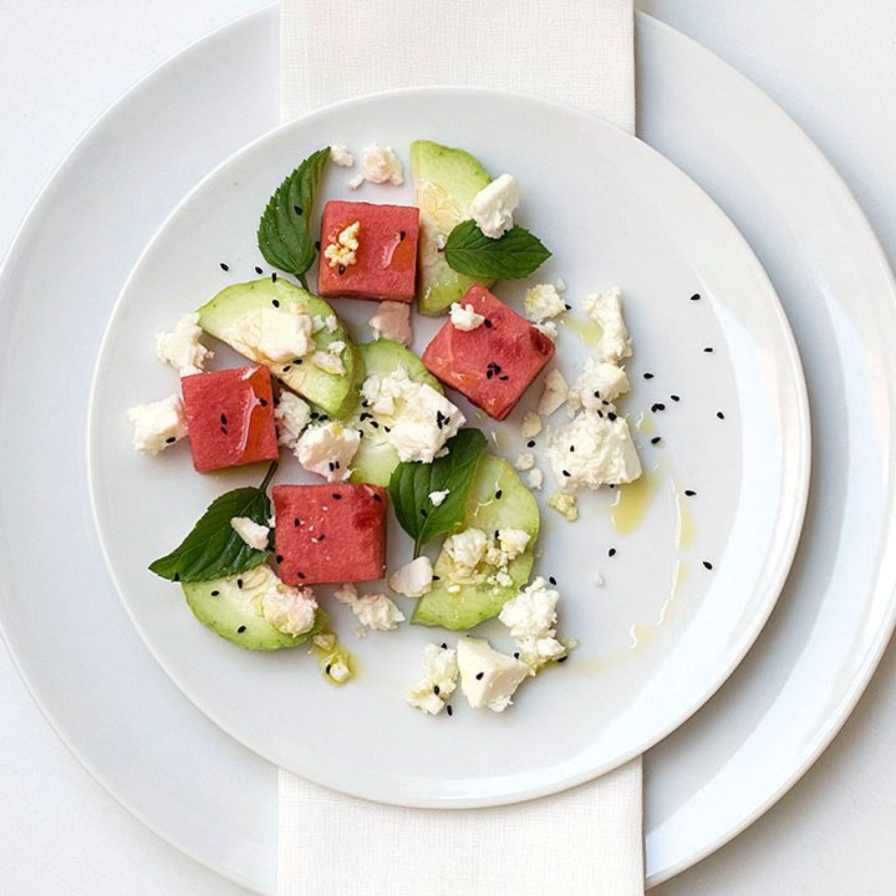 Refreshing Watermelon and Feta Cheese Salad Recipe