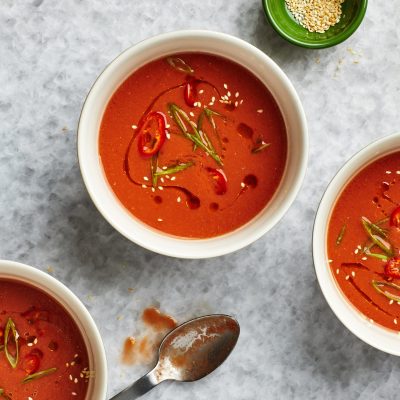 Refreshing Watermelon And Mixed Berry Chilled Soup Recipe