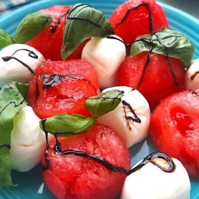 Refreshing Watermelon And Watercress Salad With Feta Cheese