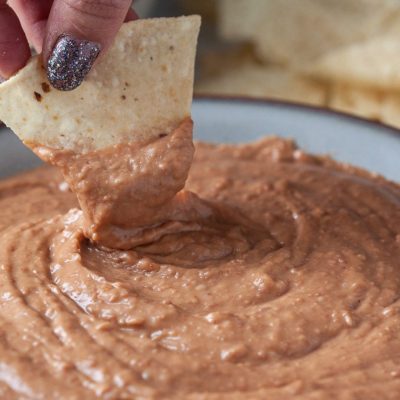 Refried Bean Queso Dip