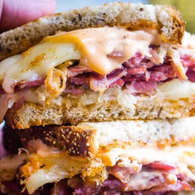 Reuben Pucks With Horseradish