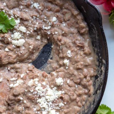 Rich And Creamy Refried Bean Dip