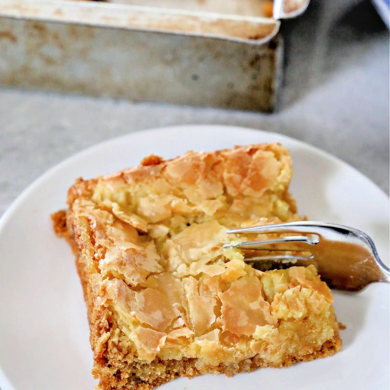 Rich Butter Cake Bars