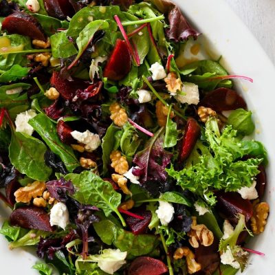 Roast Balsamic Beetroot With Walnut Crusted