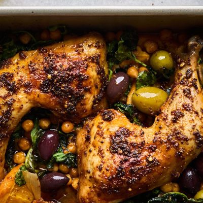 Roast Chicken Breasts With Chickpeas And