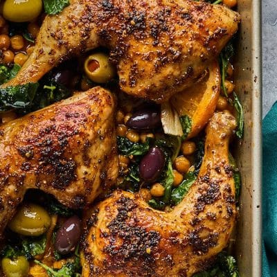 Roast Chicken Breasts With Garbanzo Beans