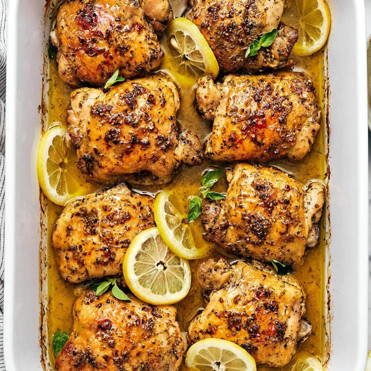 Roast Chicken With A Honey- Lemon Baste