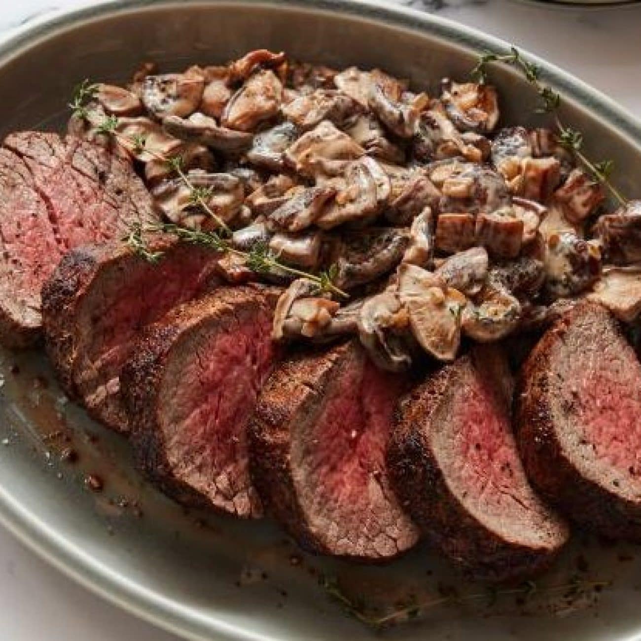 Roast Fillet Of Beef With Mushroom