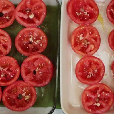 Roast Plum Tomato And Goats Cheese