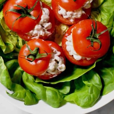 Roast Tomatoes Stuffed With Shrimp