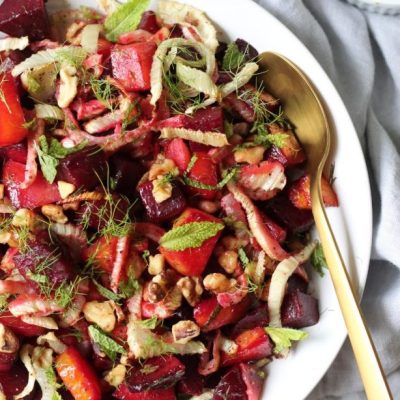 Roasted Beet, Fennel, And Walnut Salad