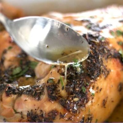 Roasted Bone-In Chicken Breasts With Herbs