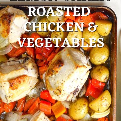 Roasted Cut Up Chicken And Vegetables