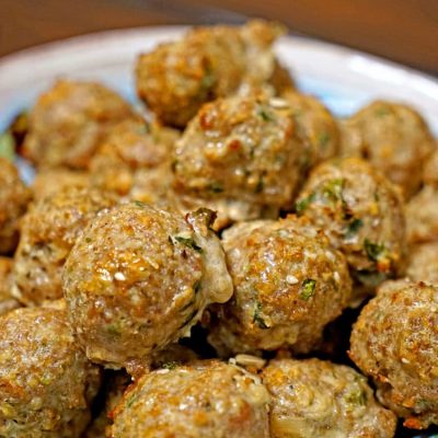 Roasted Garlic Meatballs