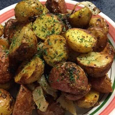 Roasted Mustard Potatoes