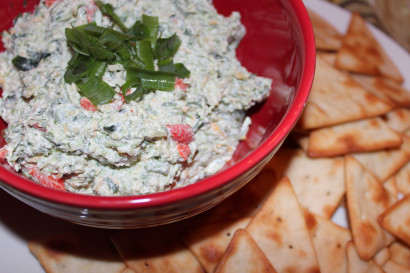 Roasted Pepper Spinach Dip