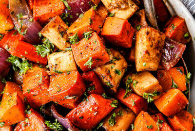 Roasted Root Vegetables With Mustard