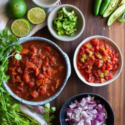 Roasted Tomato And Serrano Salsa