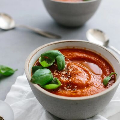 Roasted Tomato, Pepper, And Red Onion Soup