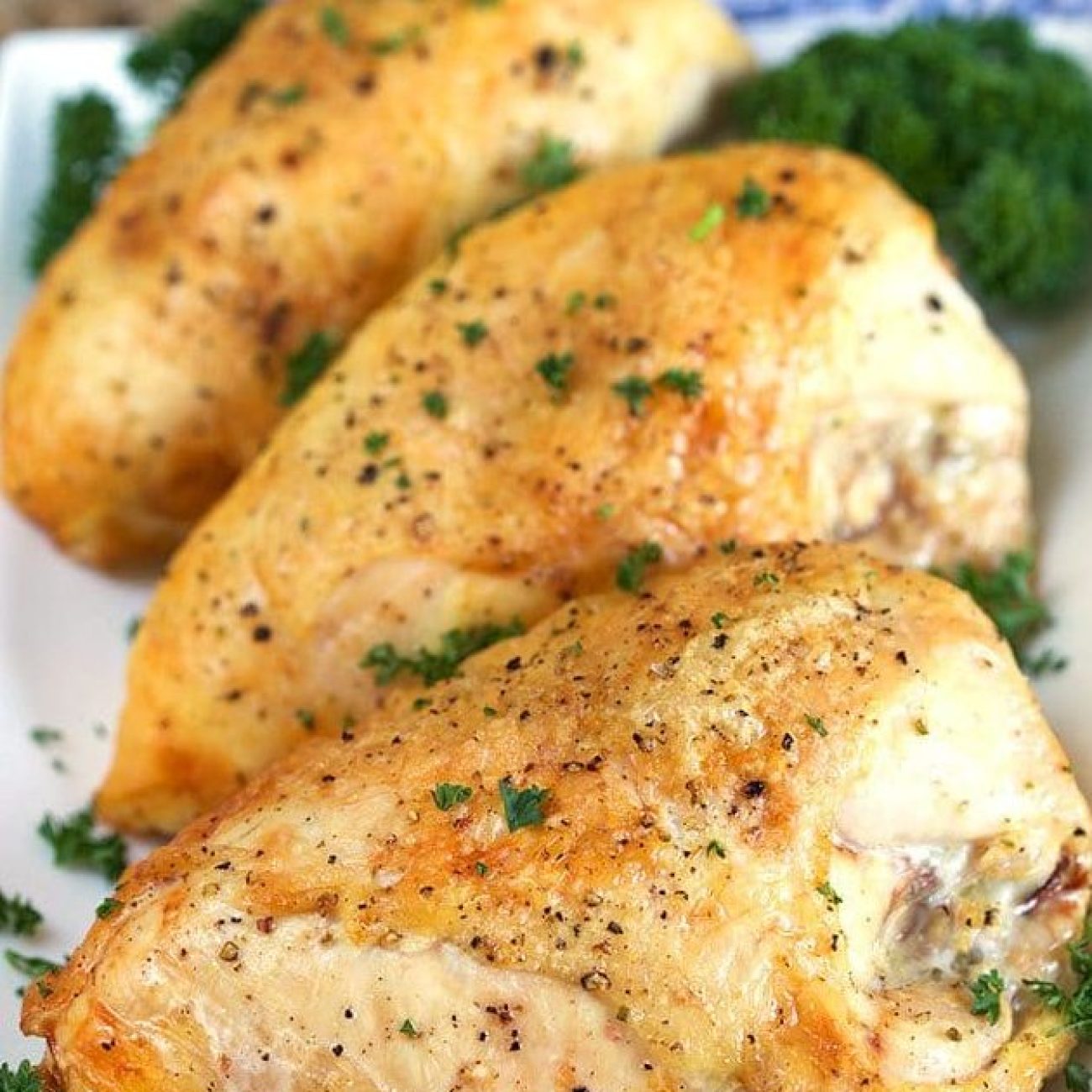 Roasted Whole Chicken Breasts With Green