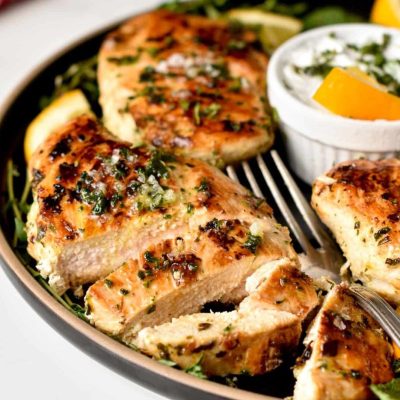 Rolled Chicken Breasts With Almond-Mint