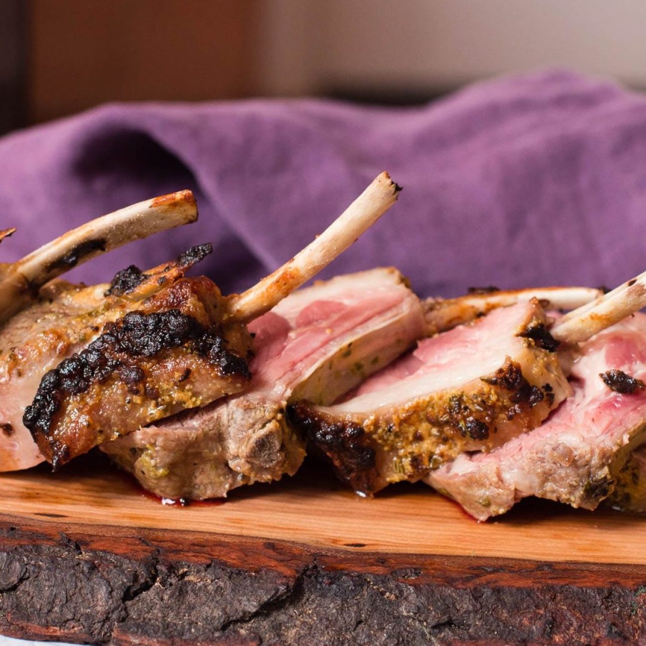 Rosemary Mustard Lamb Chops