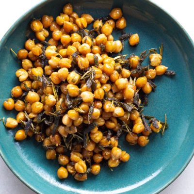 Rosemary Sea Salt Fried Chickpeas