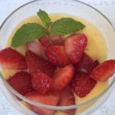 Rum Zabaglione With Strawberries