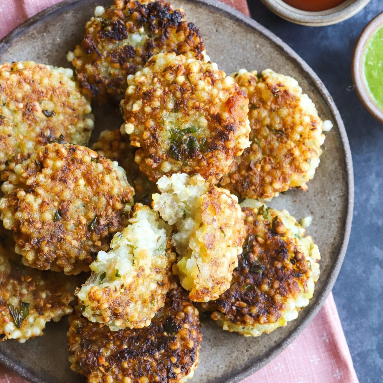 Sago-Potato Vada Tapioca Rounds