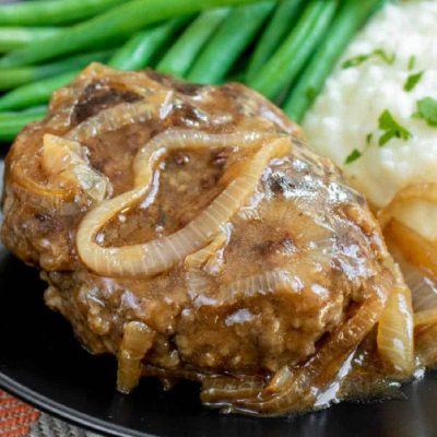 Salisbury Steak With Mushroom And Onion Gravy