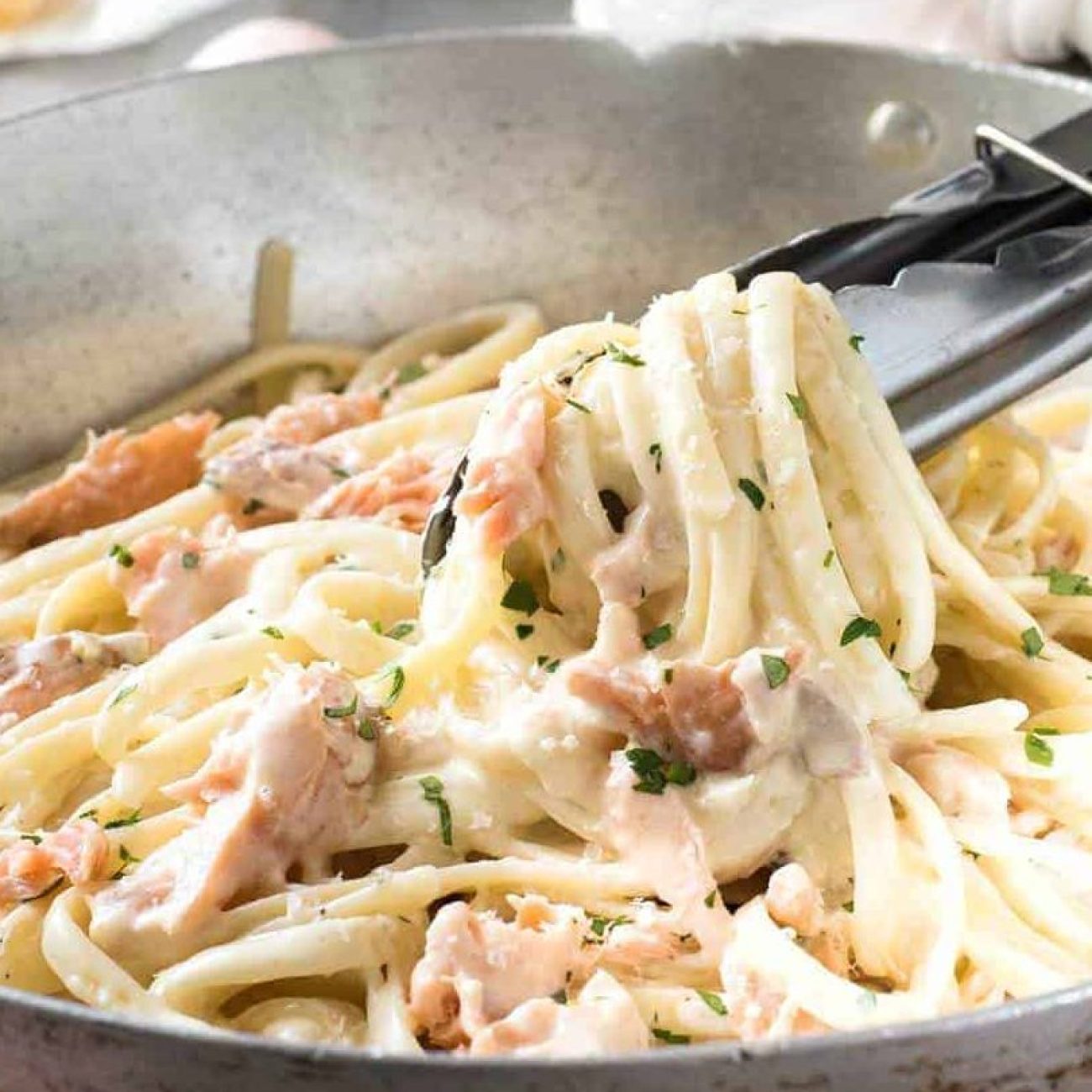 Salmon Alfredo Casserole