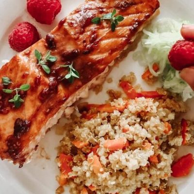 Salmon And Raspberry Salad