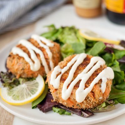 Salmon Cakes With Lemon -Herb Mayonnaise