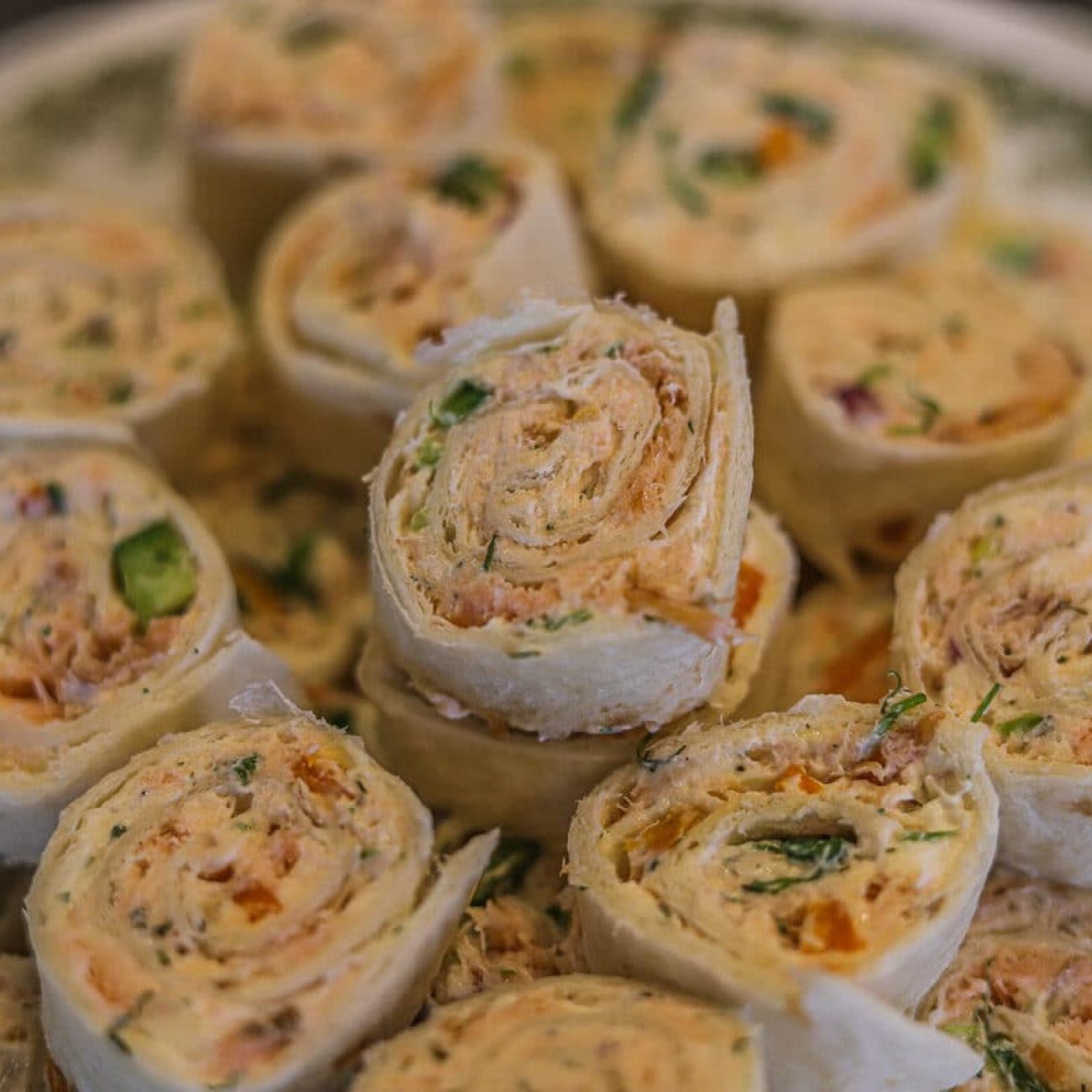 Salmon & Orange Pinwheels