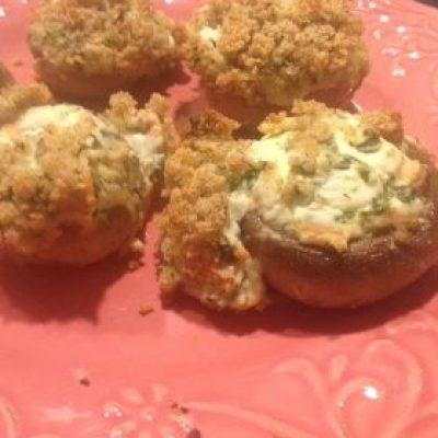 Salmon-Stuffed Mushrooms