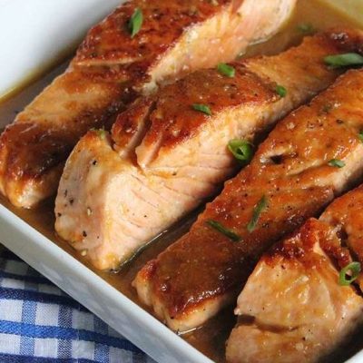 Salmon With Ginger Glaze