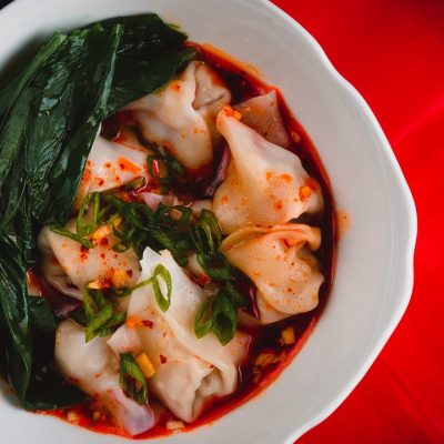 Salmon Won Tons With Ginger &Amp; Red Vinegar Dipping